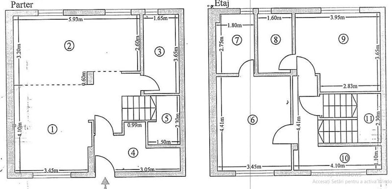 Frumusani vila triplex, deosebita, mob-util partial, complet, Frumusani-Calarasi